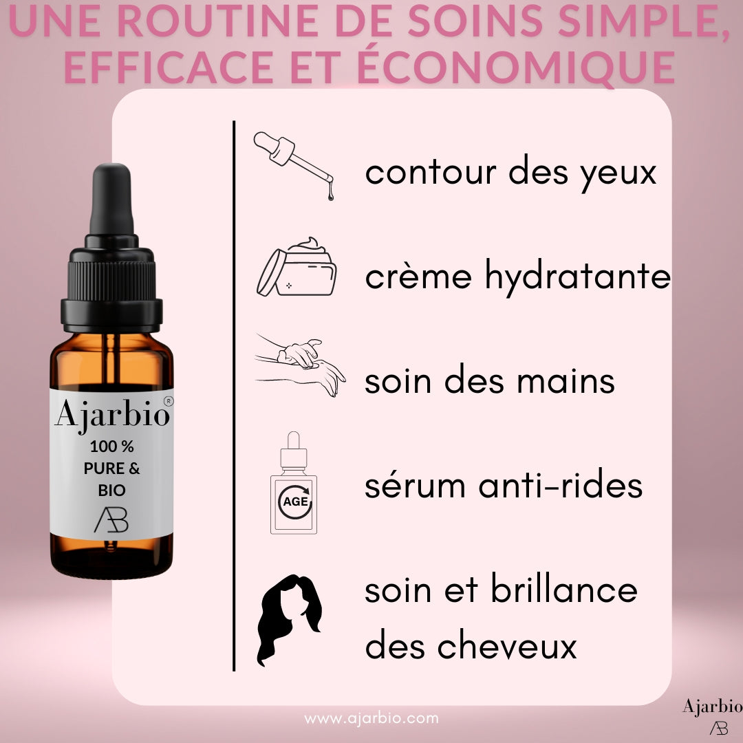 Ajarbio® | Huile de Pépins de Figue de Barbarie 100% Pure & Bio